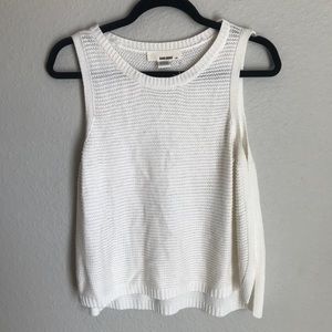 White sweater tank